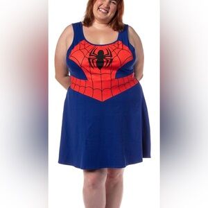 Her Universe Marvel Spider-Man tank skater mini cosplay Halloween dress size 3X